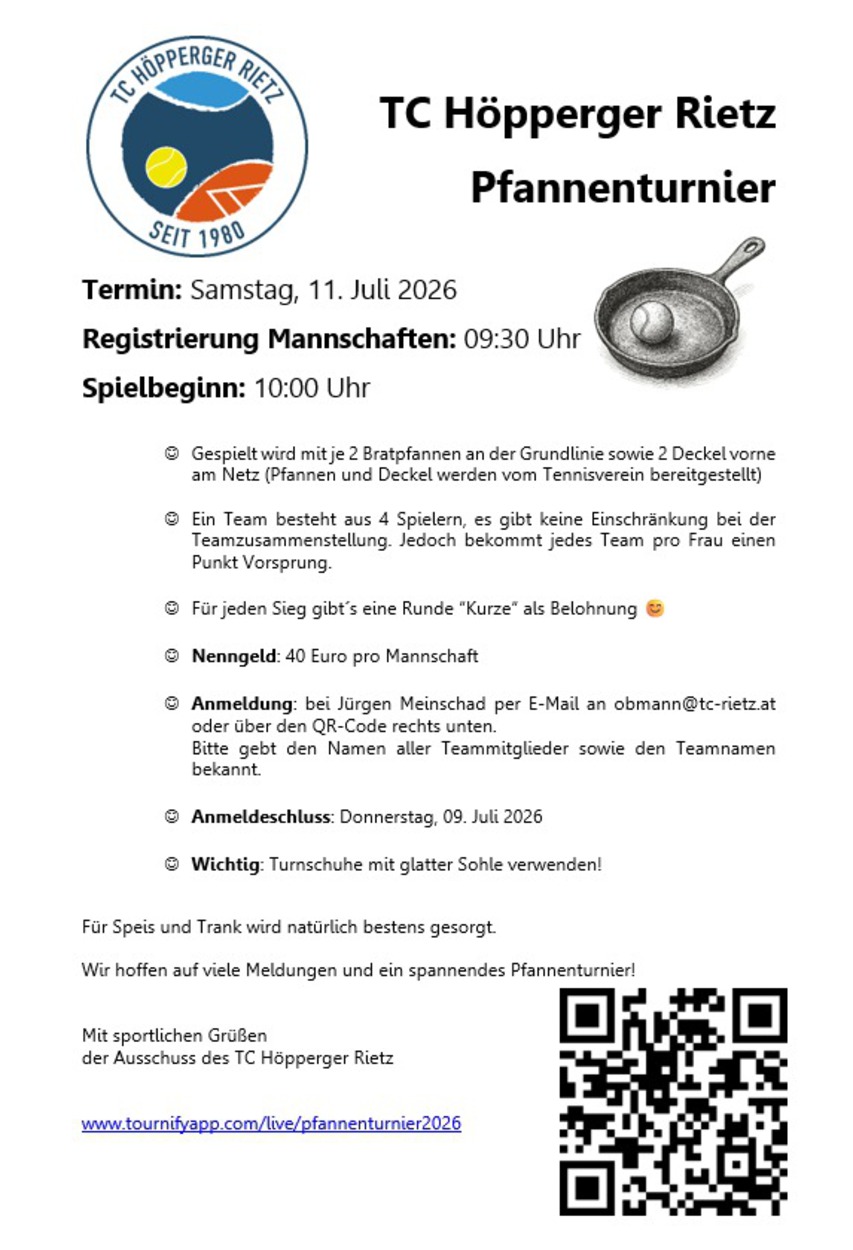 Pfannenturnier 2026
